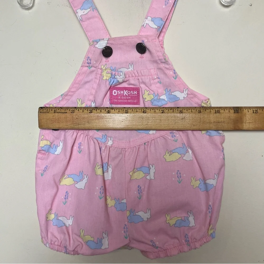 OshKosh Bubble‎ Romper VINTAGE Bunnies Rabbits Print USA Union Label 6-9M RARE!